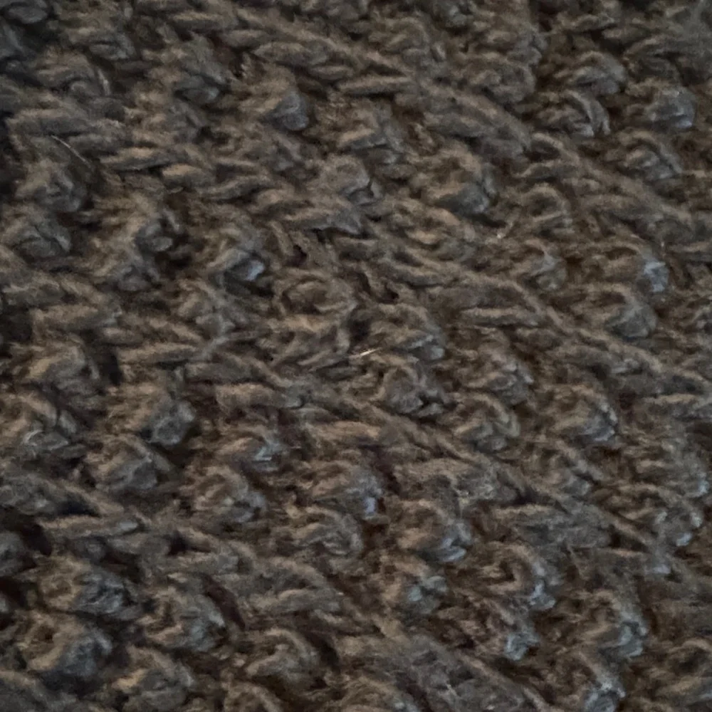 Hinge Black Knit Scarf with Fringe